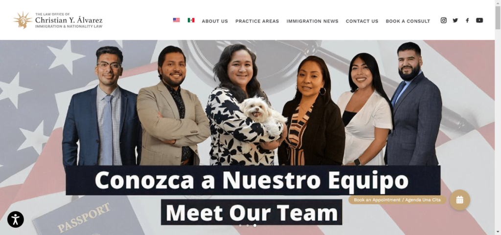 50 Best Immigration Attorney Website Designs 7 Alvarez Immigration