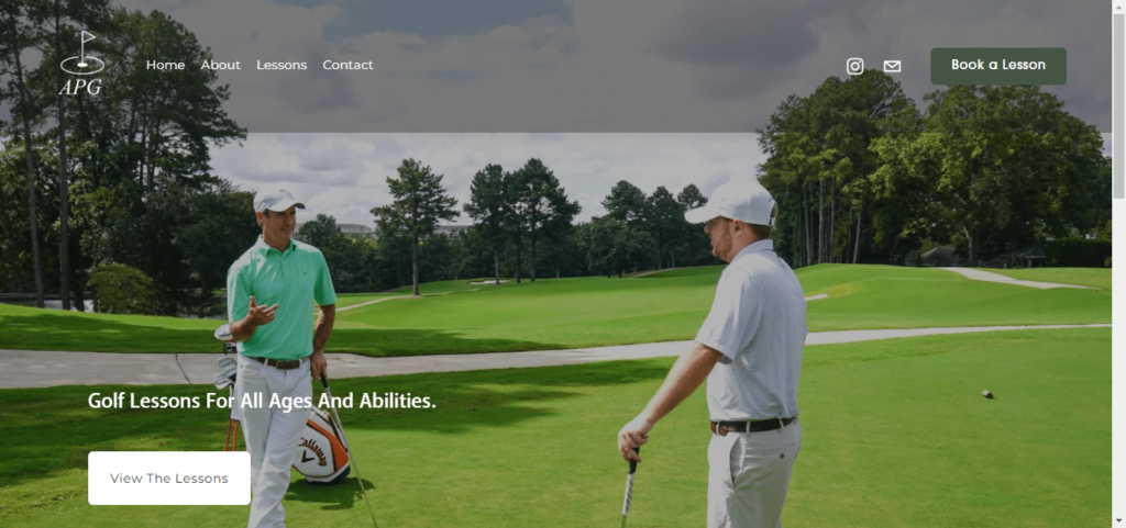30 Best Golf Instructor Website Design 21 Andrew Peyton Golf