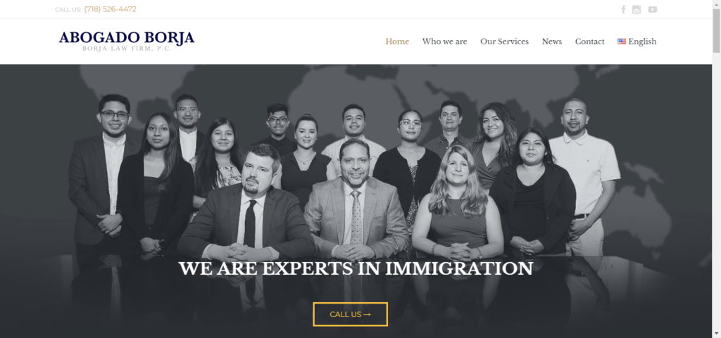 50 Best Immigration Attorney Website Designs 44 Borja Lawfirm