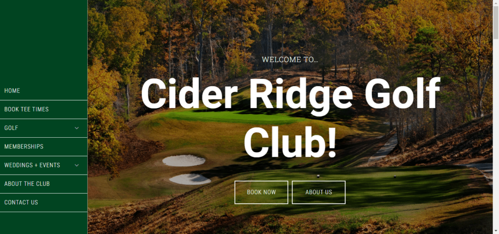 30 Best Golf Instructor Website Design 18 Cider Ridge Golf Club