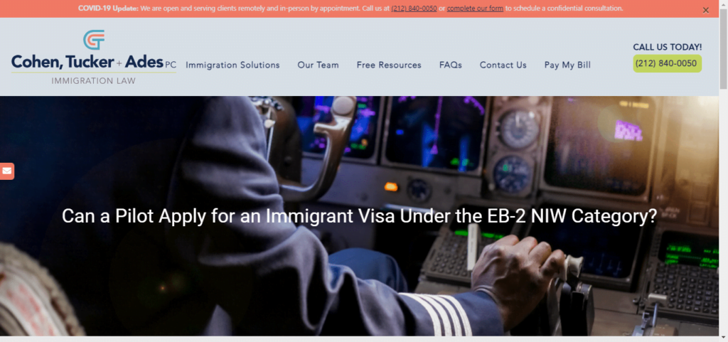 50 Best Immigration Attorney Website Designs 30 Cohen Tucker Law