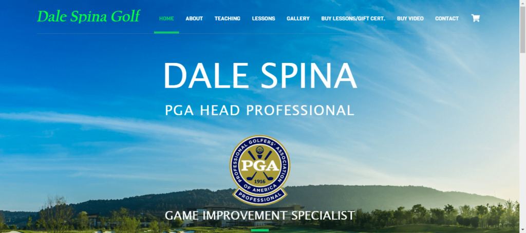 30 Best Golf Instructor Website Design 6 Dale Spina Golf