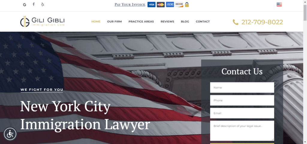 50 Best Immigration Attorney Website Designs 26 Gibli Law
