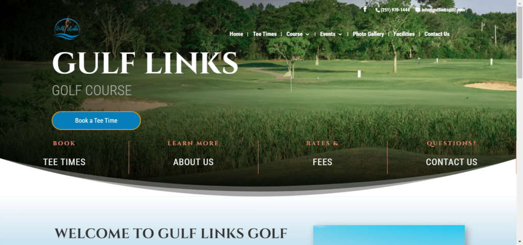30 Best Golf Instructor Website Design 29 Gulf Links Golf