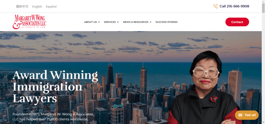 50 Best Immigration Attorney Website Designs 32 Immigration Wong