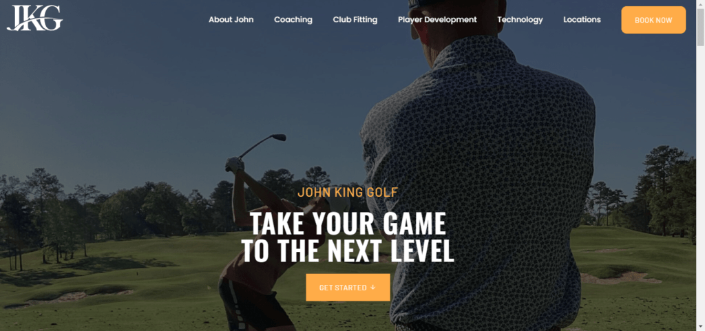30 Best Golf Instructor Website Design 16 John King Golf