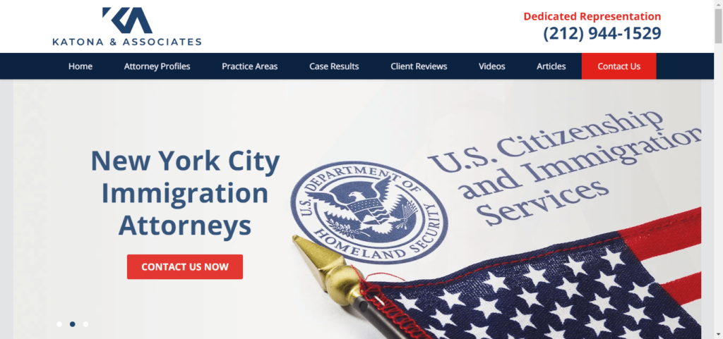 50 Best Immigration Attorney Website Designs 43 Katona Lawfirm
