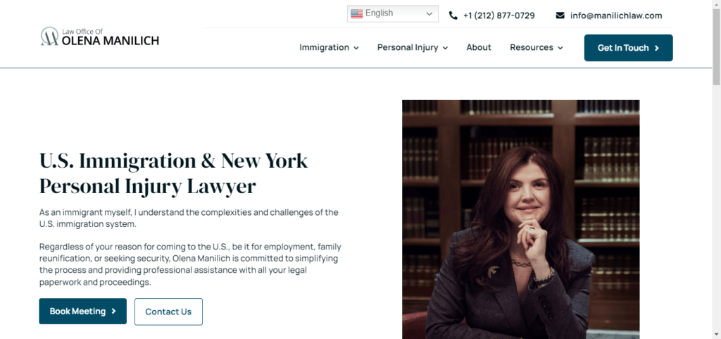 50 Best Immigration Attorney Website Designs 4 Manilich Law