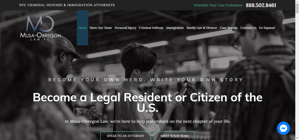 50 Best Immigration Attorney Website Designs 46 Musa Obregon