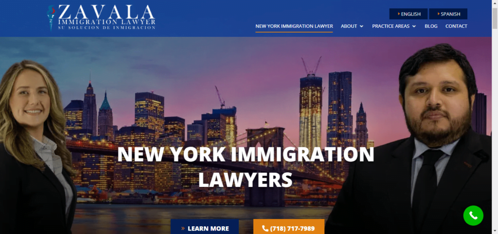 50 Best Immigration Attorney Website Designs 10 NY ZA Aala Immigration