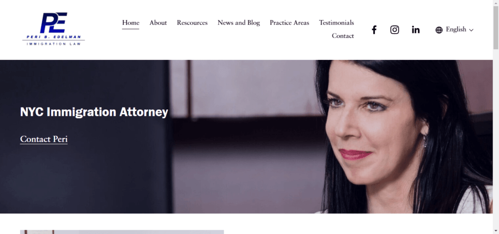 50 Best Immigration Attorney Website Designs 21 Peried Elman