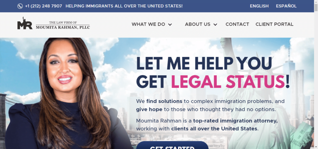 50 Best Immigration Attorney Website Designs 2 Rahman Law PLLC