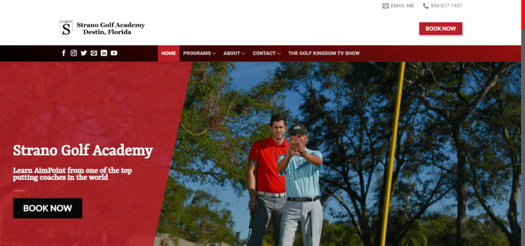 30 Best Golf Instructor Website Design 24 Strano Golf