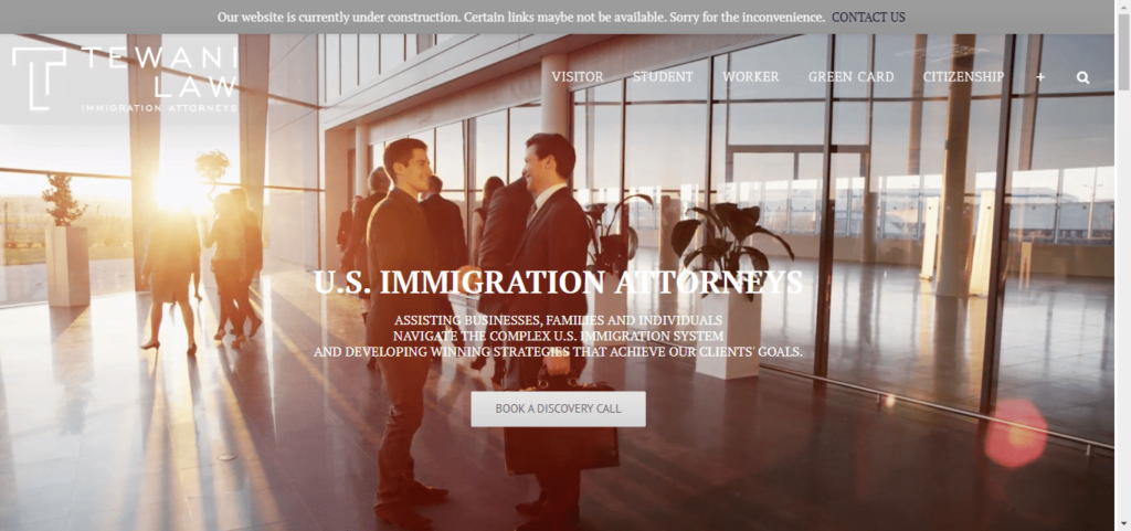 50 Best Immigration Attorney Website Designs 17 Tewani Law