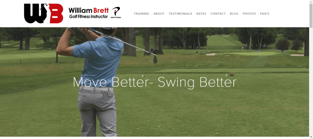 30 Best Golf Instructor Website Design 7 William Brett Golf