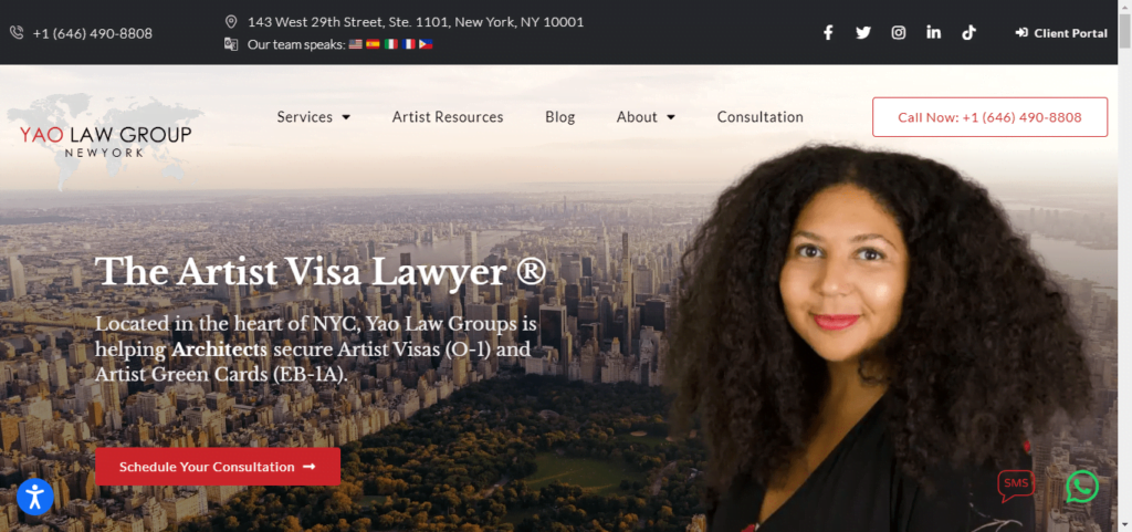 50 Best Immigration Attorney Website Designs 20 Yao Law Group