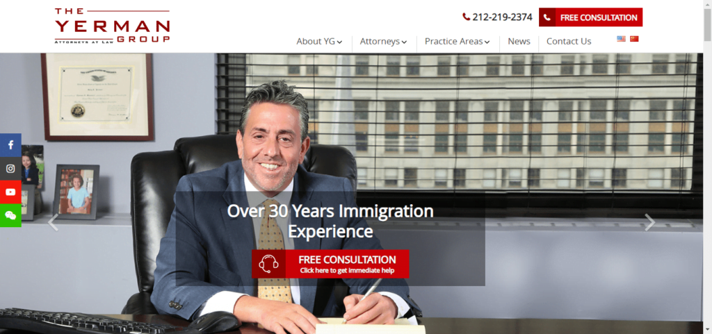 50 Best Immigration Attorney Website Designs 24 Yerman Group