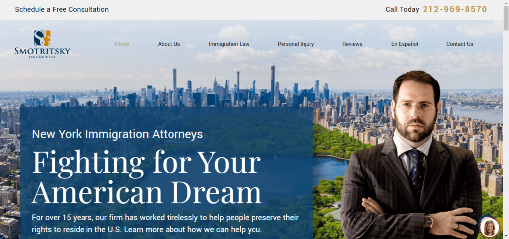 50 Best Immigration Attorney Website Designs 9 legal Status