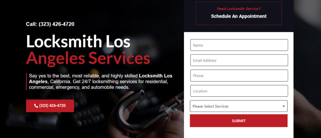 Locksmith Website Design 44 247llaservicesinc
