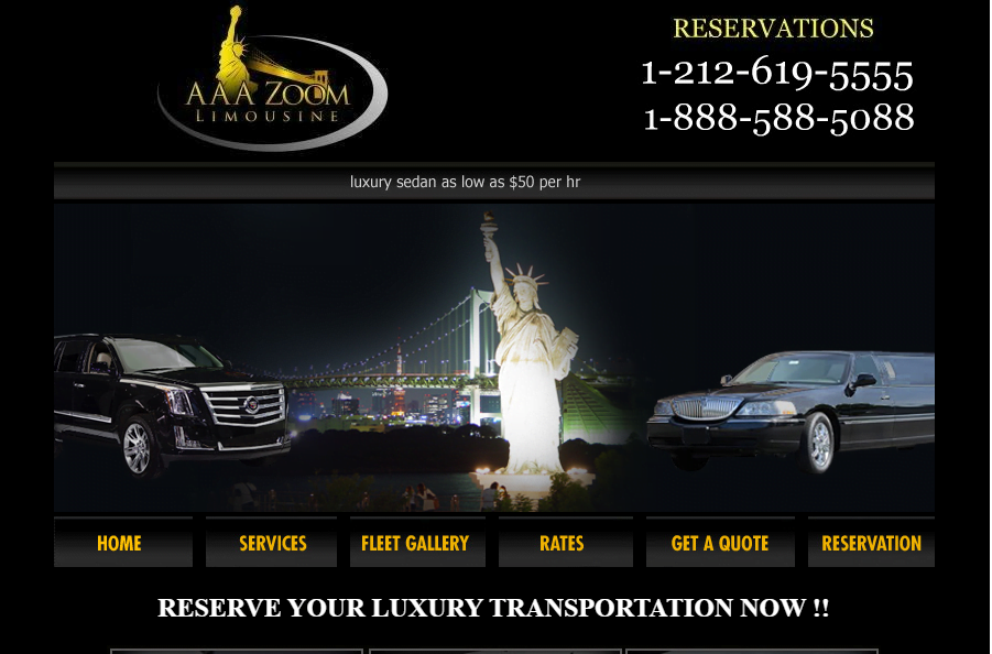 Limousine Service Website Design 32 aaazoominc
