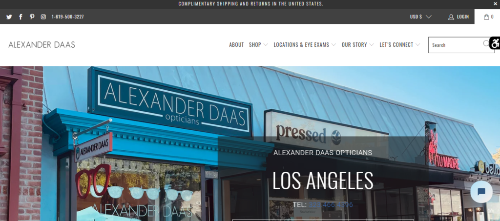 Optician Website Design 38 alexanderdaas
