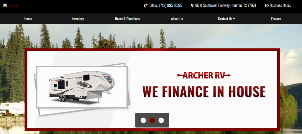 RV Dealer Website Design 46 archerrv