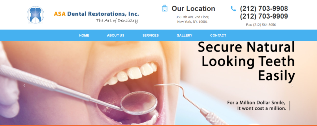Dental laboratory Website Design 7 asadentalrestorations
