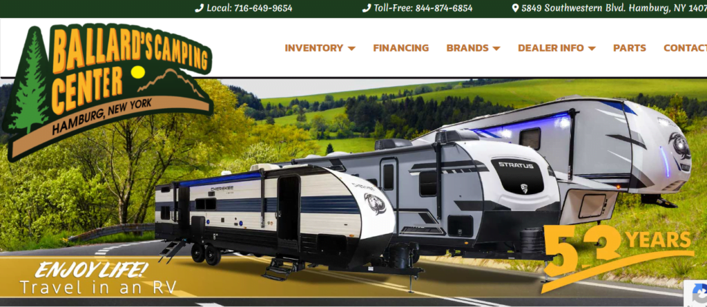 RV Dealer Website Design 26 ballardscampingcenter