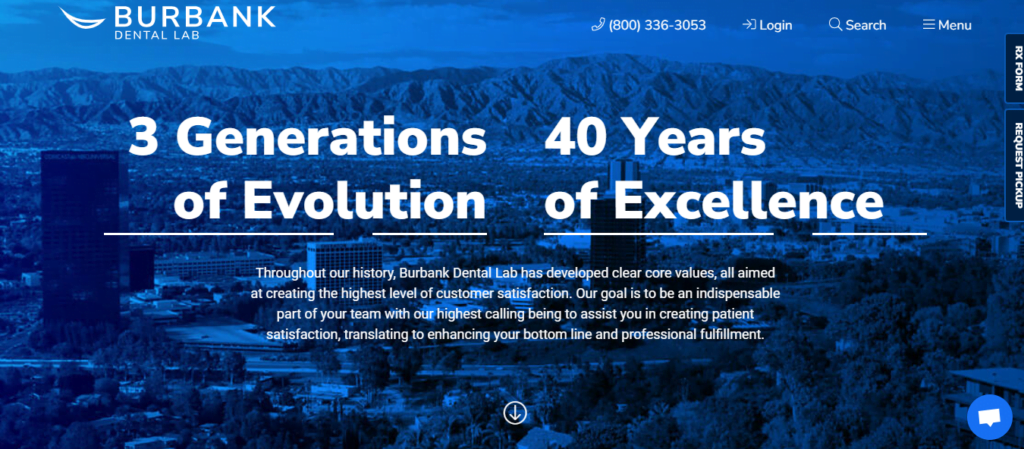 Dental laboratory Website Design 36 burbankdental