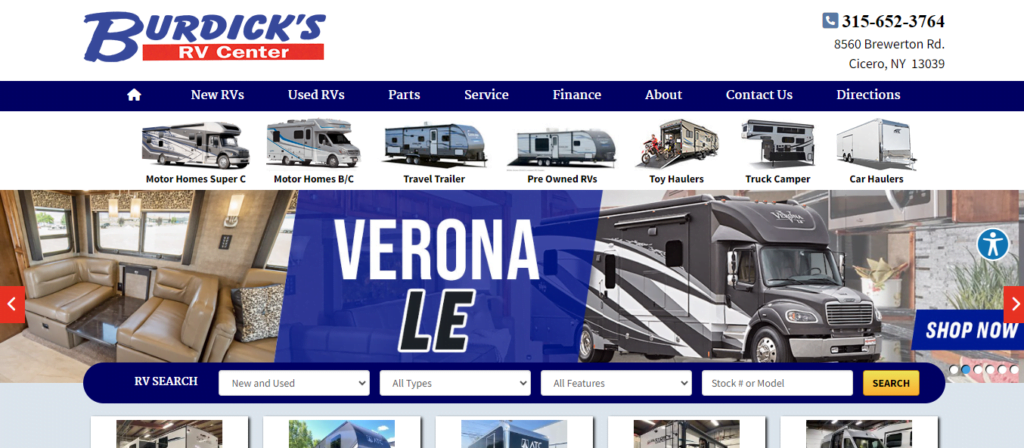 RV Dealer Website Design 24 burdicksrvcenter