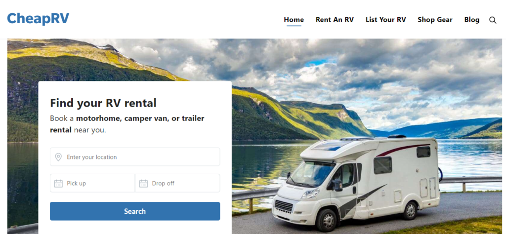 RV Dealer Website Design 23 cheaprv