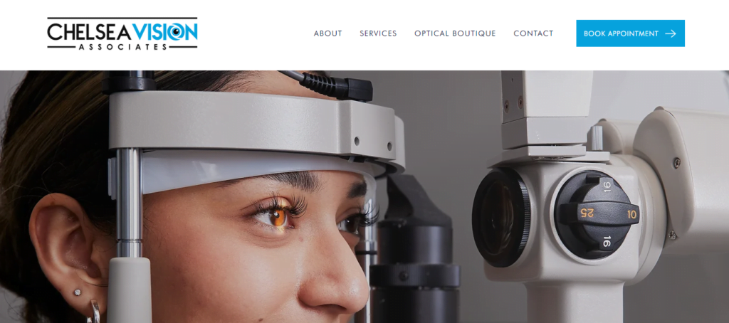 Optician Website Design 35 chelseavisionassociates