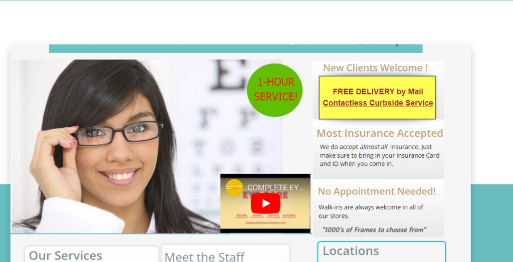 Optician Website Design 49 completeeyecarecenters