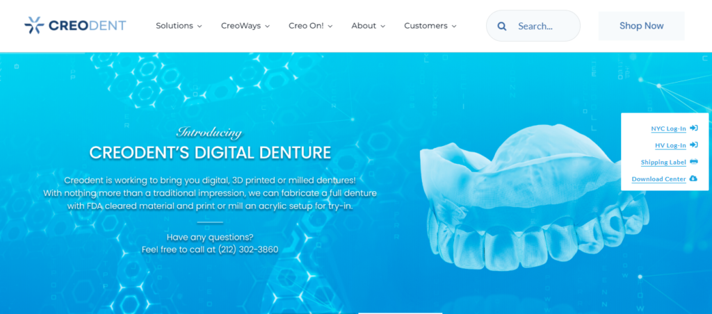 Dental laboratory Website Design 12 creodental