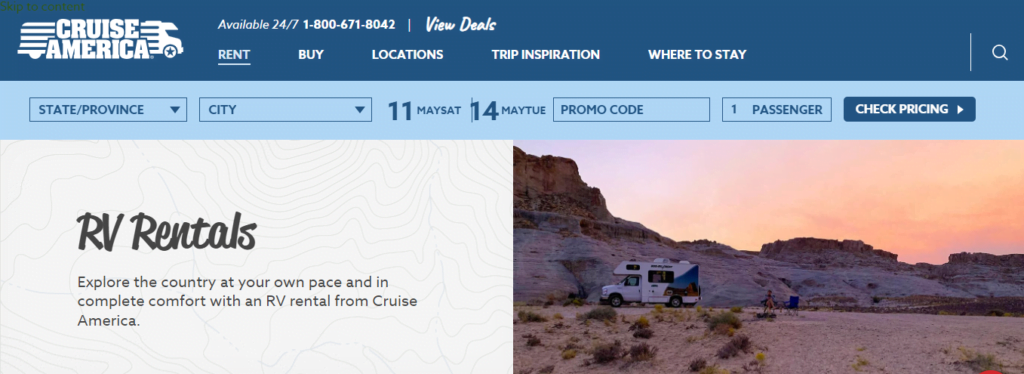 RV Dealer Website Design 36 cruiseamerica