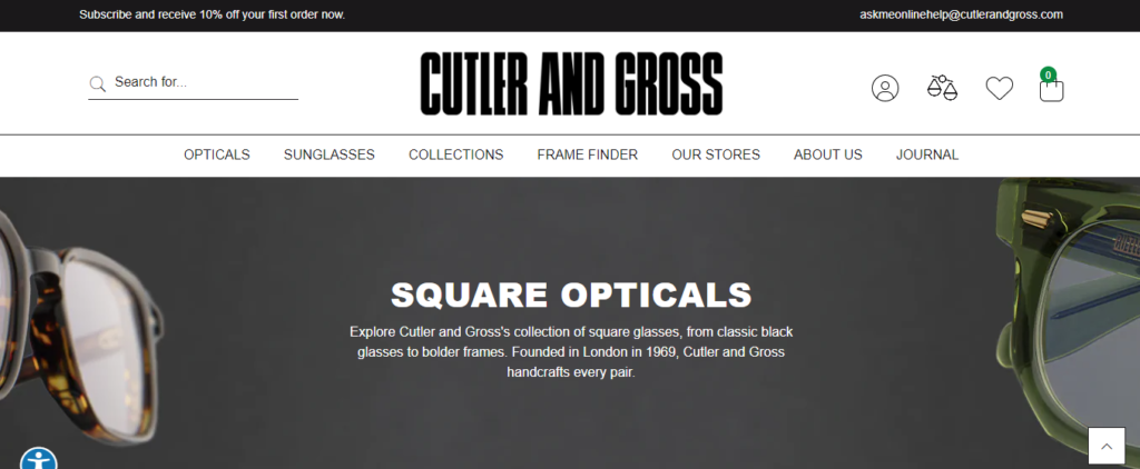 Optician Website Design 37 cutlerandgross