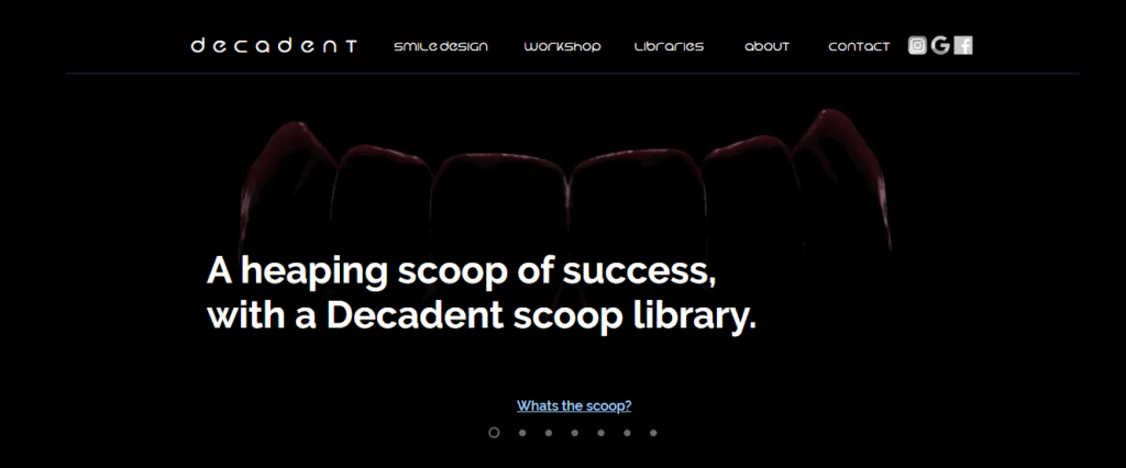 Dental laboratory Website Design 30 decadentlaboratories