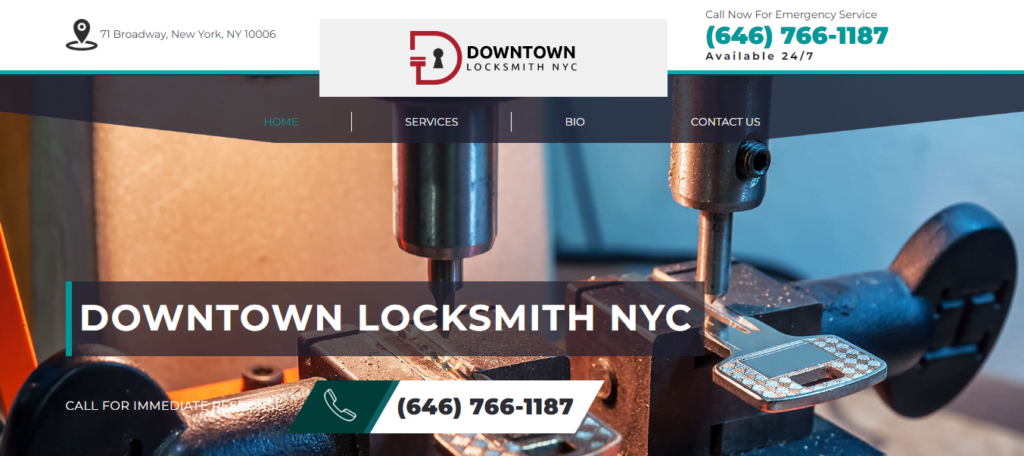 Locksmith Website Design 13 downtownlocksmithnyc