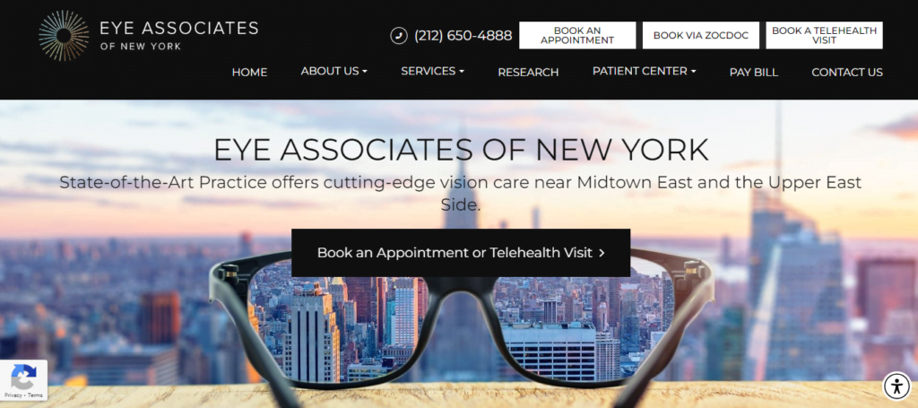 Optician Website Design 5 ea ny