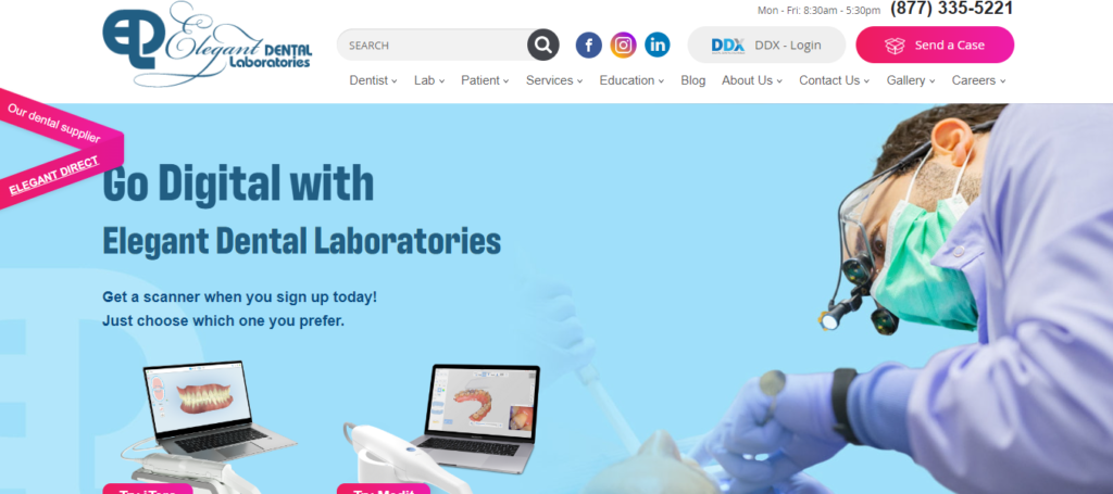 Dental laboratory Website Design 8 elegantlab