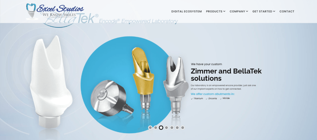 Dental laboratory Website Design 48 excelstudios
