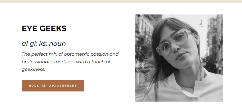 Optician Website Design 47 eyegeeks