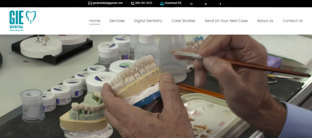 Dental laboratory Website Design 40 giedentallab