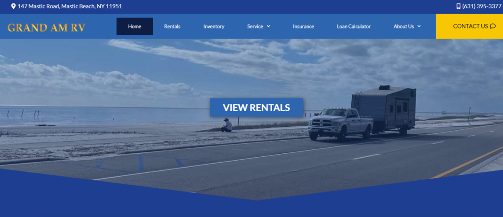RV Dealer Website Design 5 grandamrv