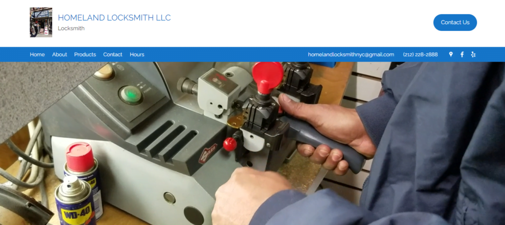 Locksmith Website Design 9 homelandlocksmithllc