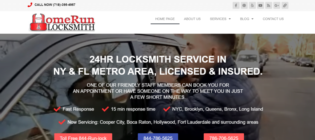 Locksmith Website Design 18 homerunlocksmith