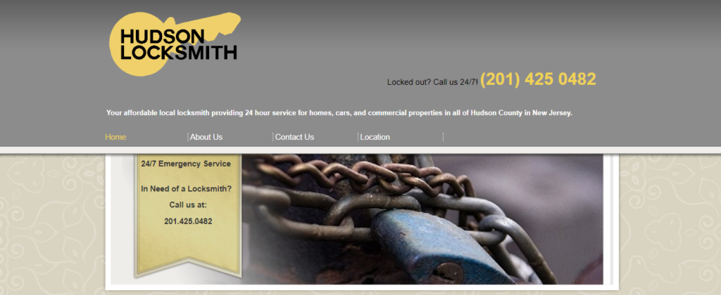Locksmith Website Design 43 hudsonlocksmith nj