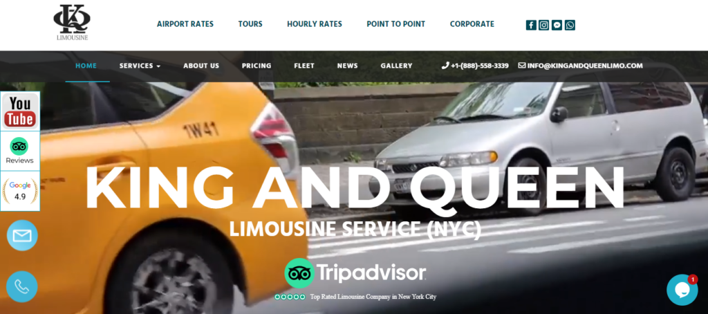 Limousine Service Website Design 4 kingandqueenlimo
