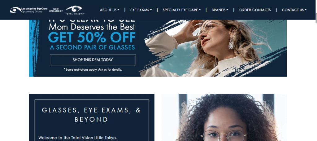 Optician Website Design 44 laeyecare