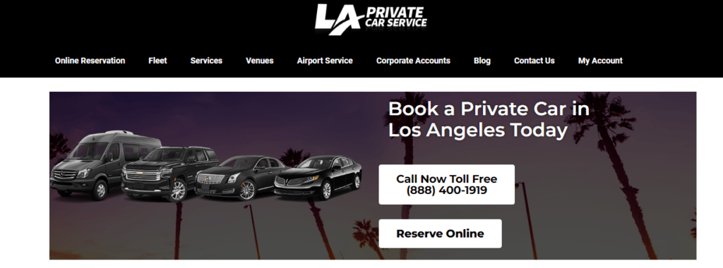 Limousine Service Website Design 45 laprivatecarservice